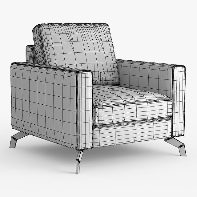 FLEXTEAM JamesB Armchair 3D model_1