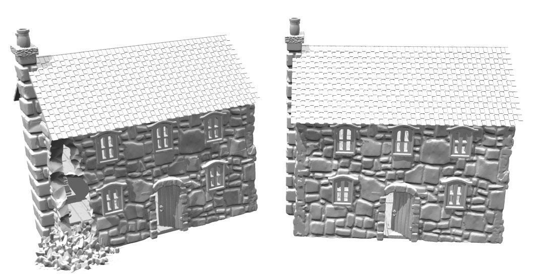 Middle age buildings SET -STL Files- 3D print model_2