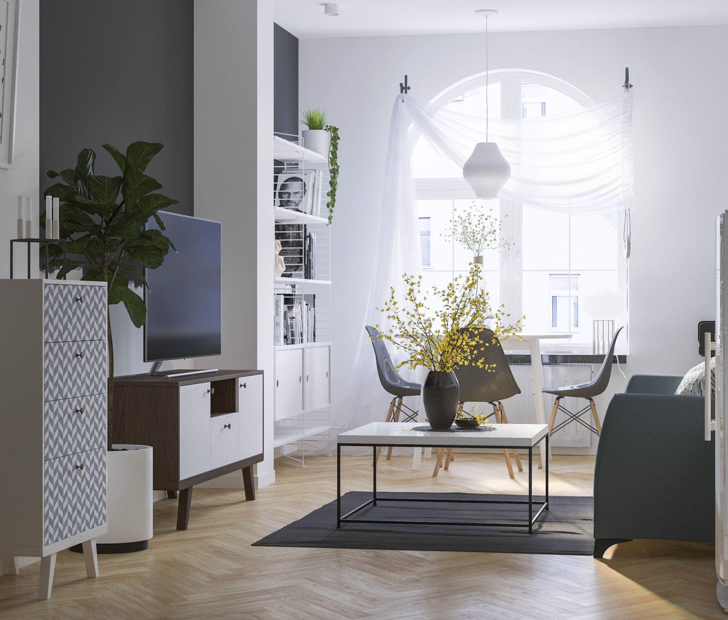 Scandinavian house 3D model_2