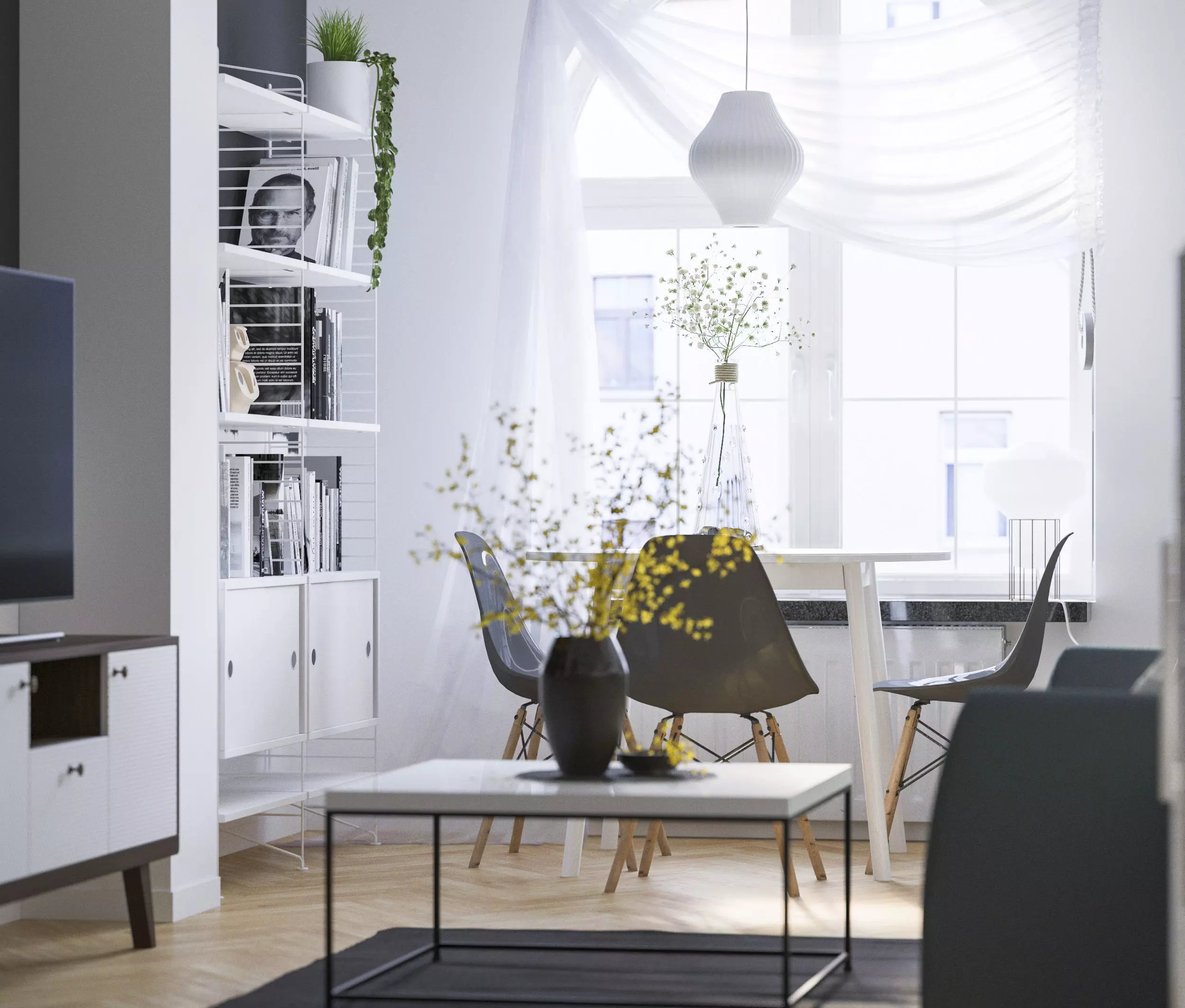 Scandinavian house 3D model_0