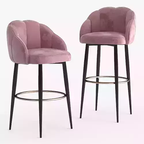 Garbo Violet Stool