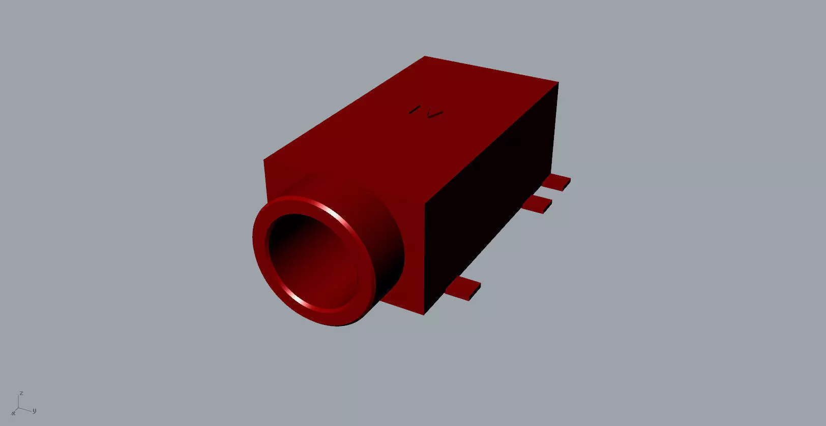 ear jack 3D Model  3D print model_0