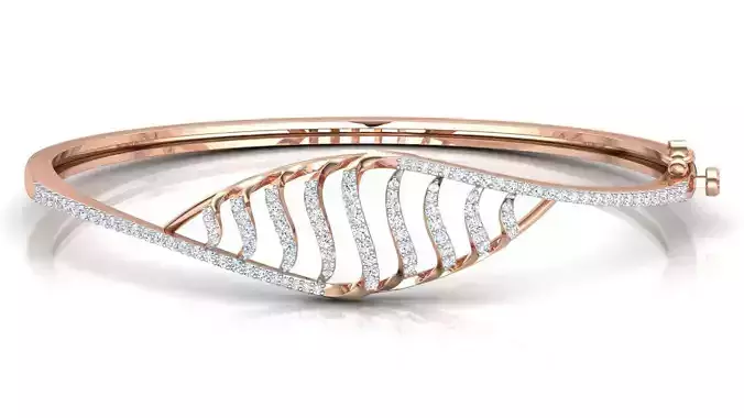 Curved Diamond Bracelet