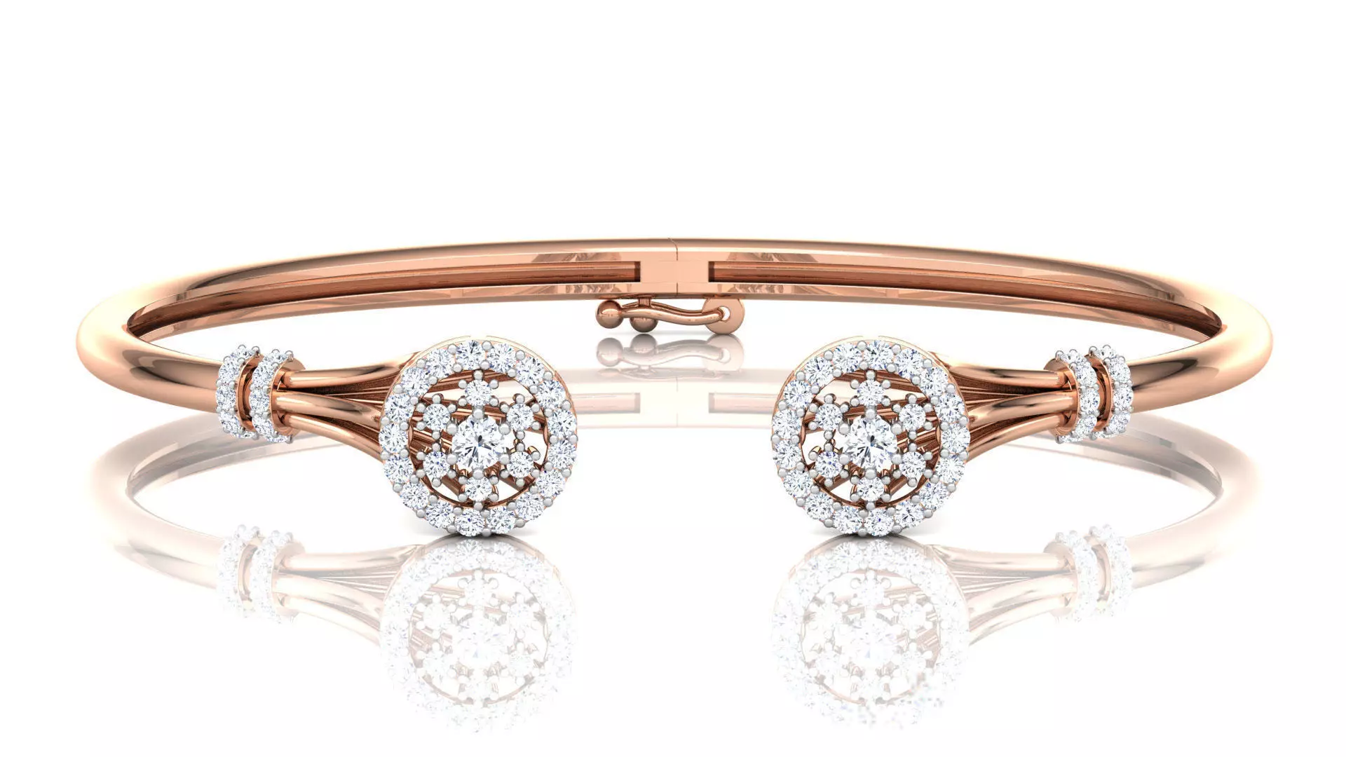 Duo Diamond Bracelet 3D print model_0