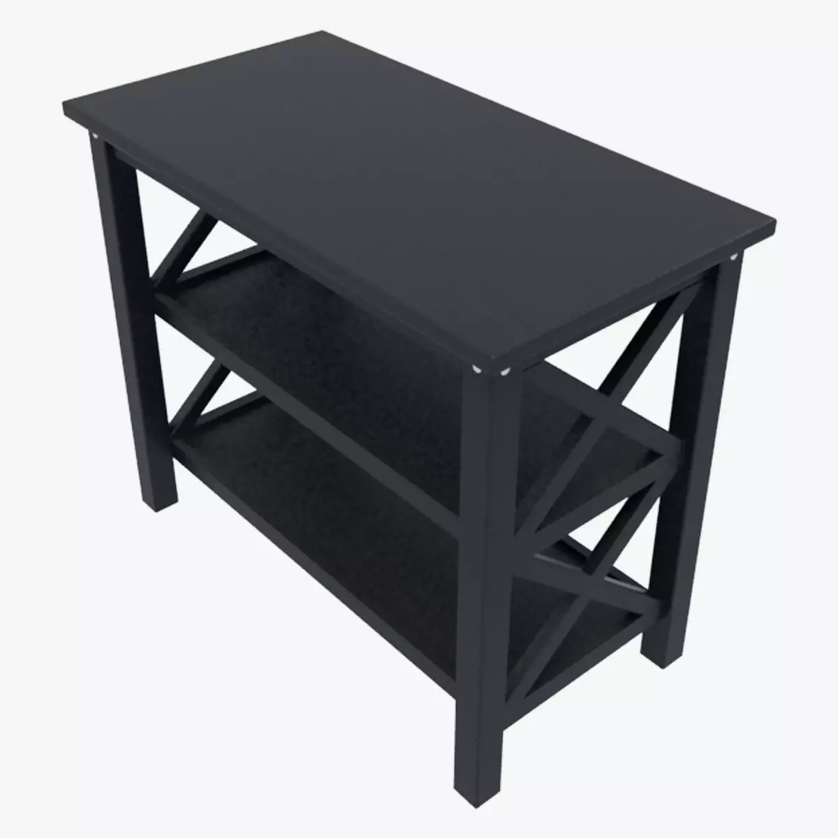 Table-4 table with two shelves Free 3D model