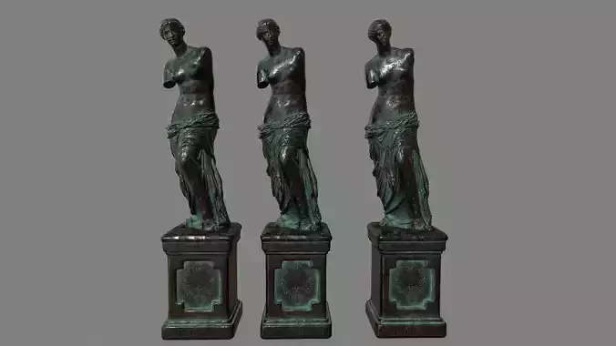 Venus  de  Milo Low-poly 3D model