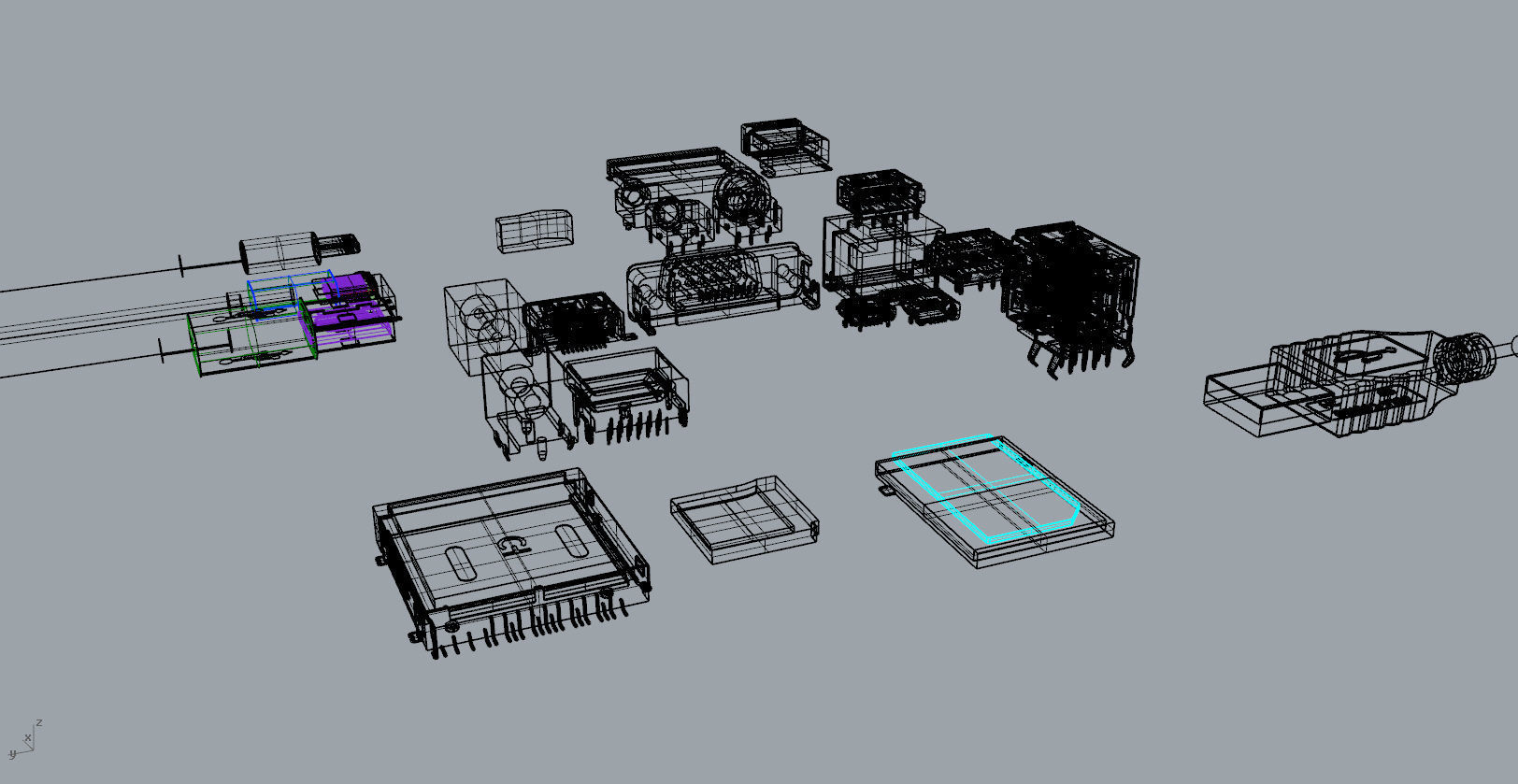 Various electronic component interfaces 3D Model 3D model 3D printable ...