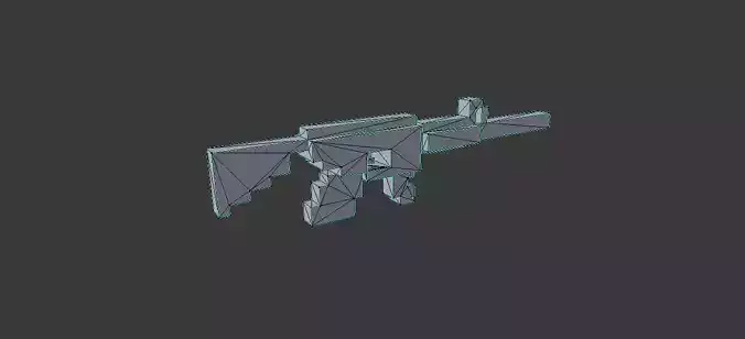 Low-poly Voxel Gun