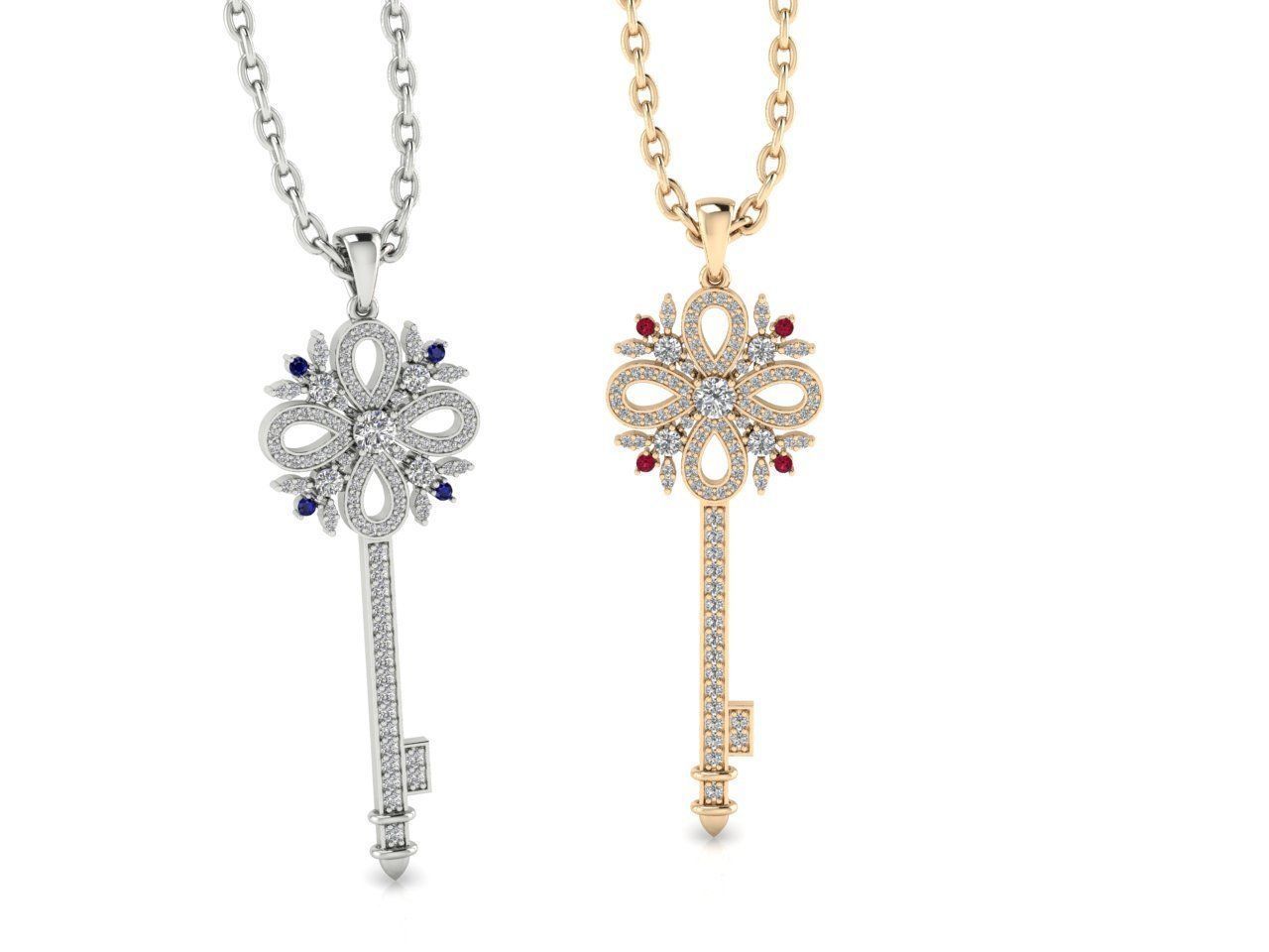 Pendant  Key 3D print model_2