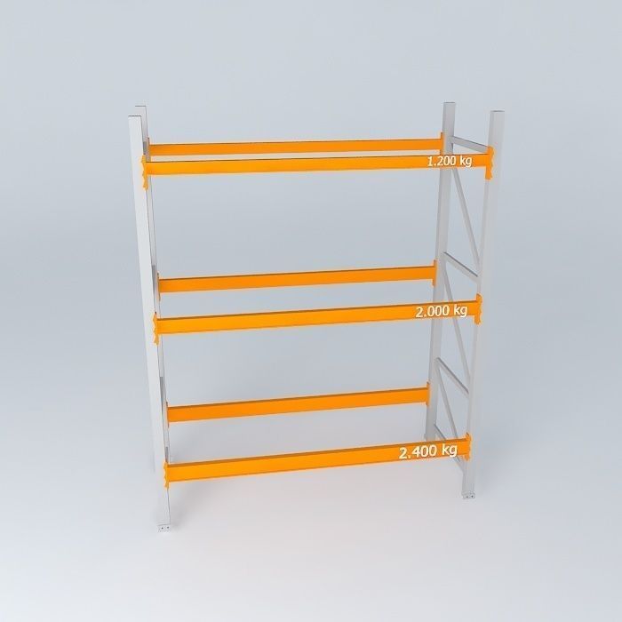 porta palete completo Free 3D model_2