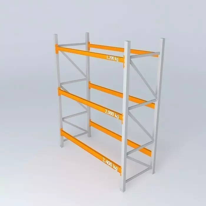 porta palete completo Free 3D model_0