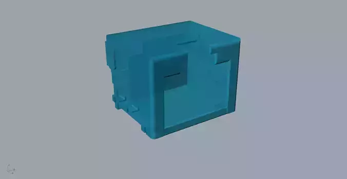 Internet cable interface 3d model