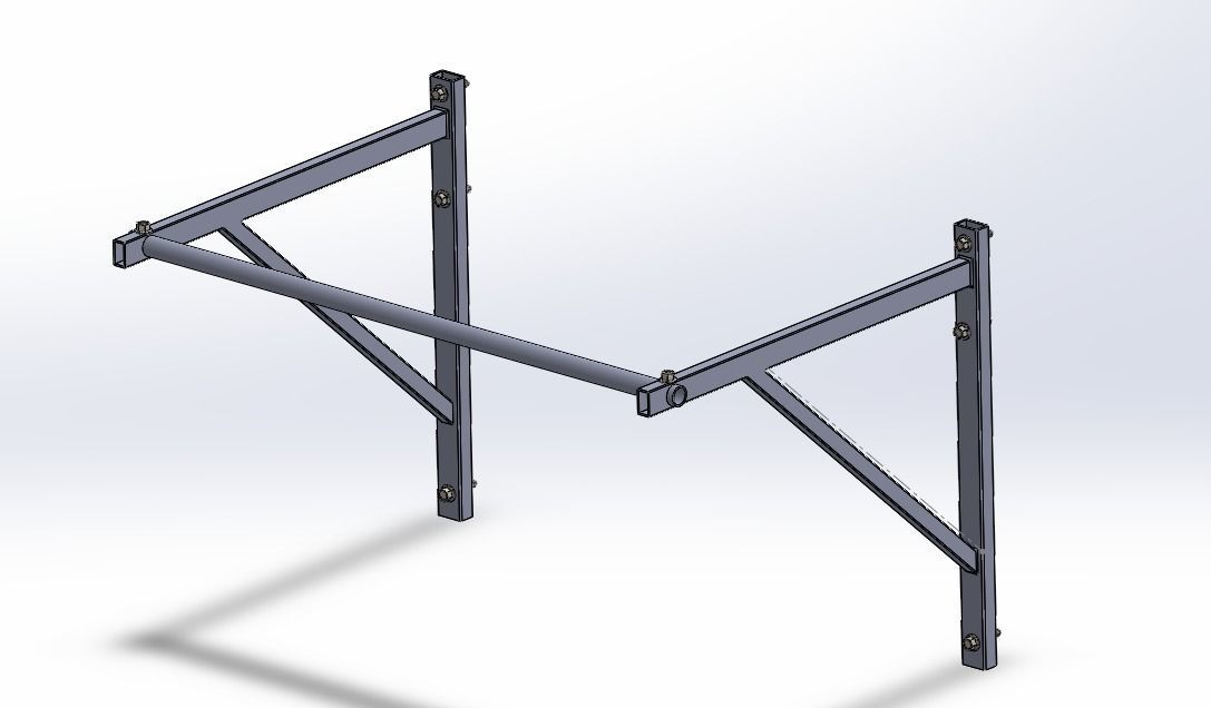 Pull up bar 3D model_4