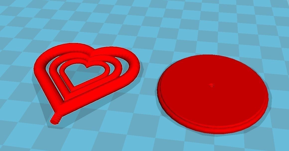 A nice rotating hearts statue 3D print model_1