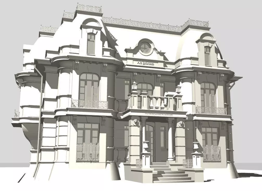Baroque House 3D model_0