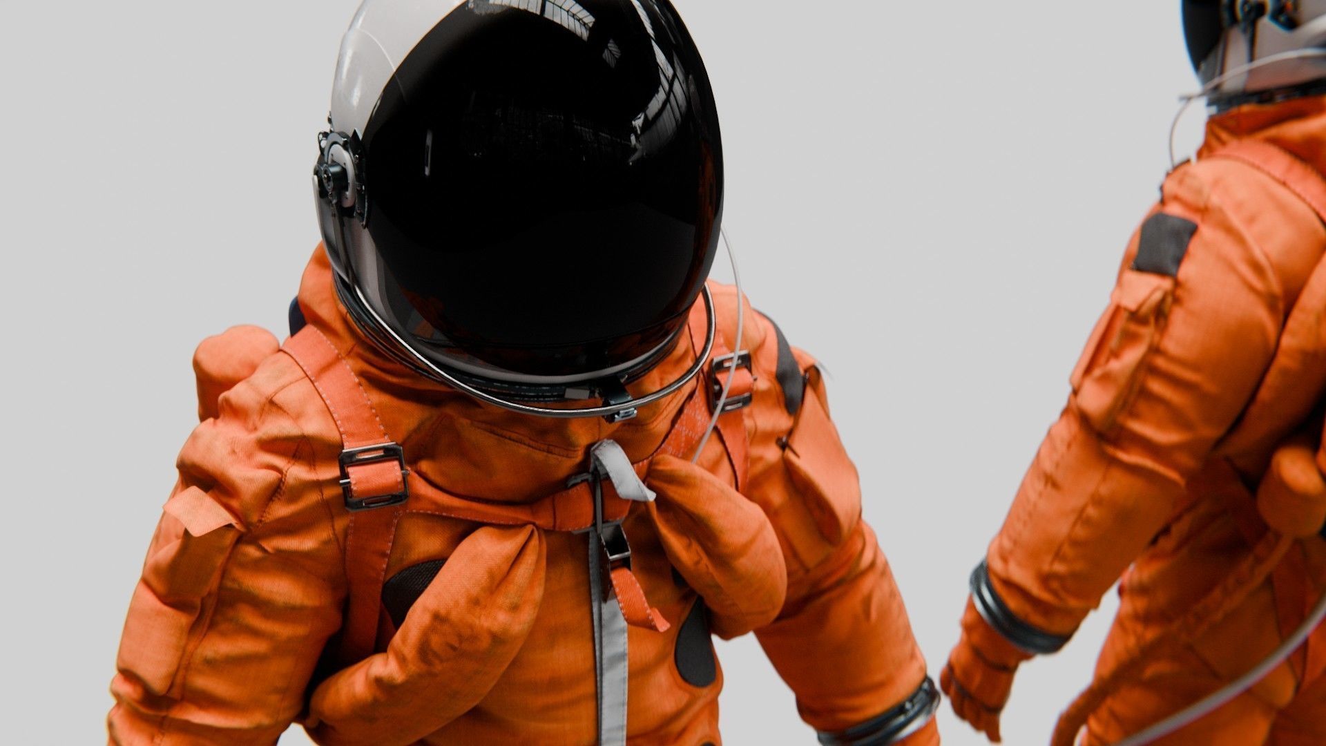 SPACESUIT Orange ACES 3D model_7