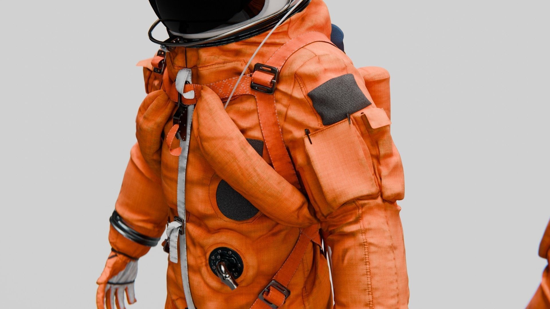SPACESUIT Orange ACES 3D model_12