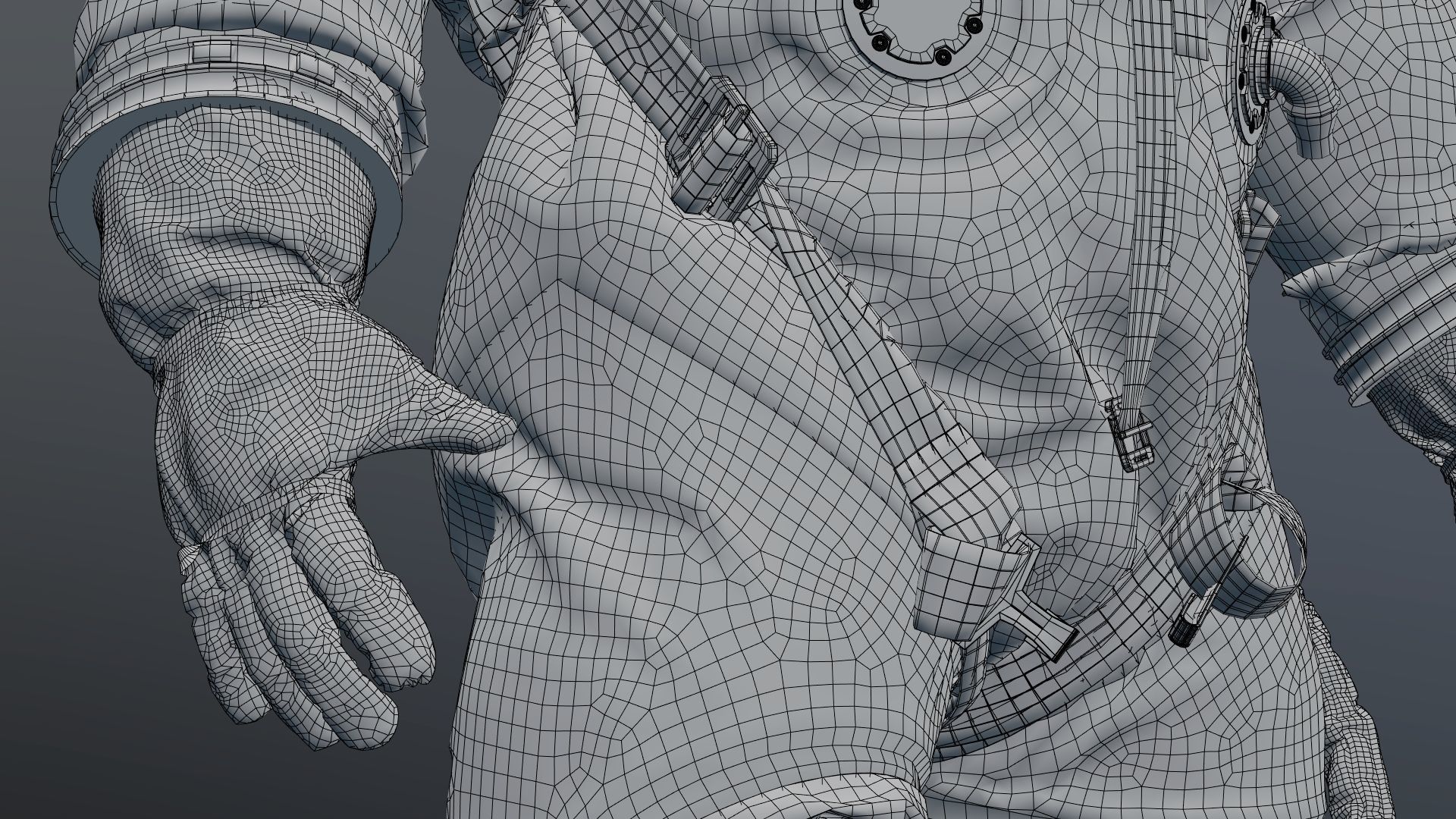 SPACESUIT Orange ACES 3D model_29