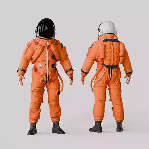 SPACESUIT Orange ACES 3D model
