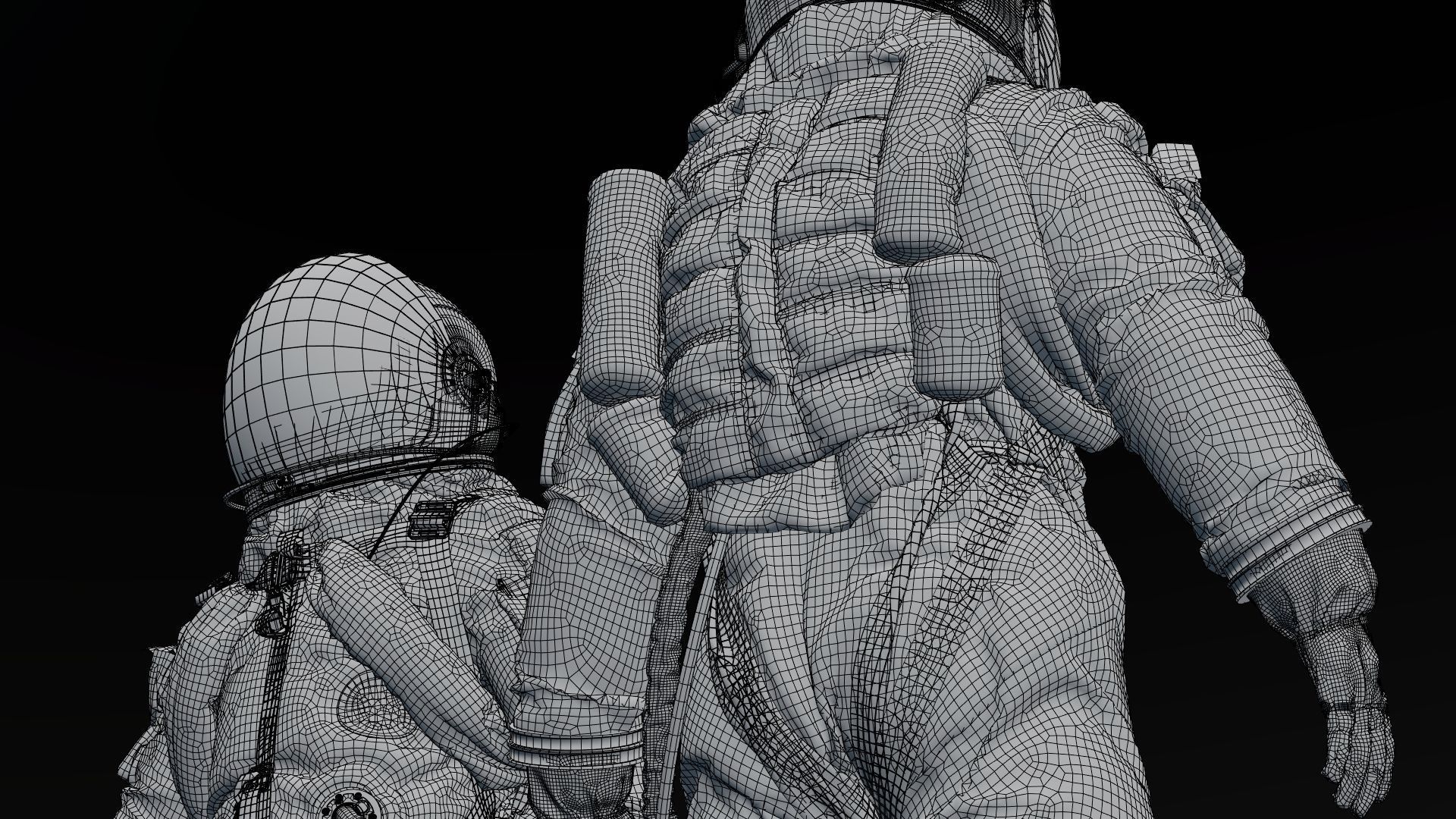 SPACESUIT Orange ACES 3D model_33