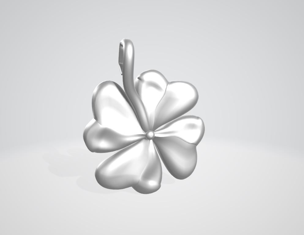 Shamrock Irish Leaf 3D print model_1