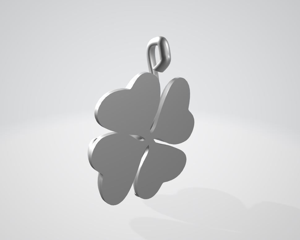 Shamrock Irish Leaf 3D print model_4
