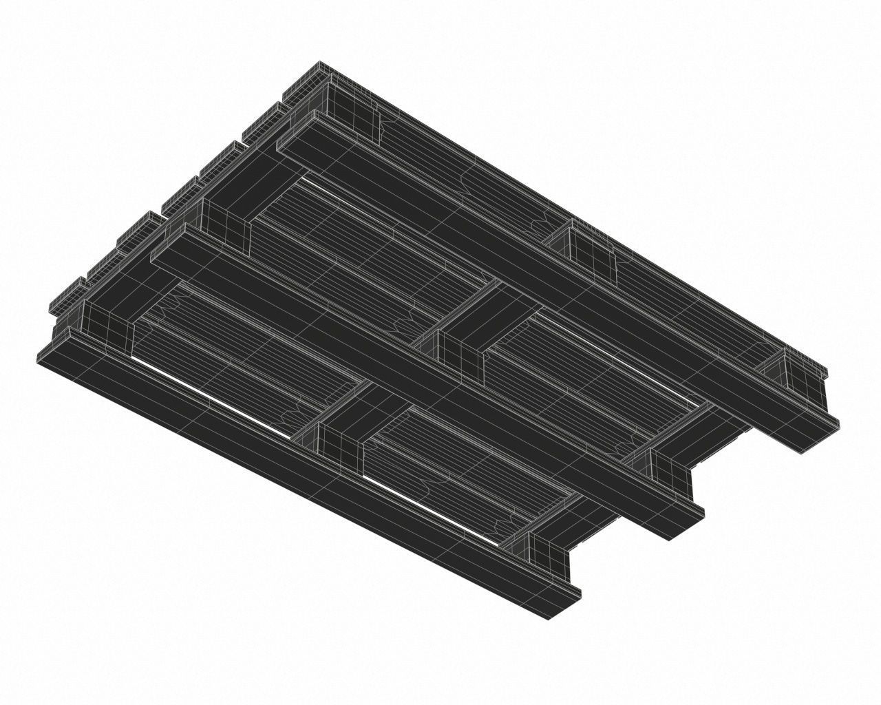 wooden pallet 3D model_6