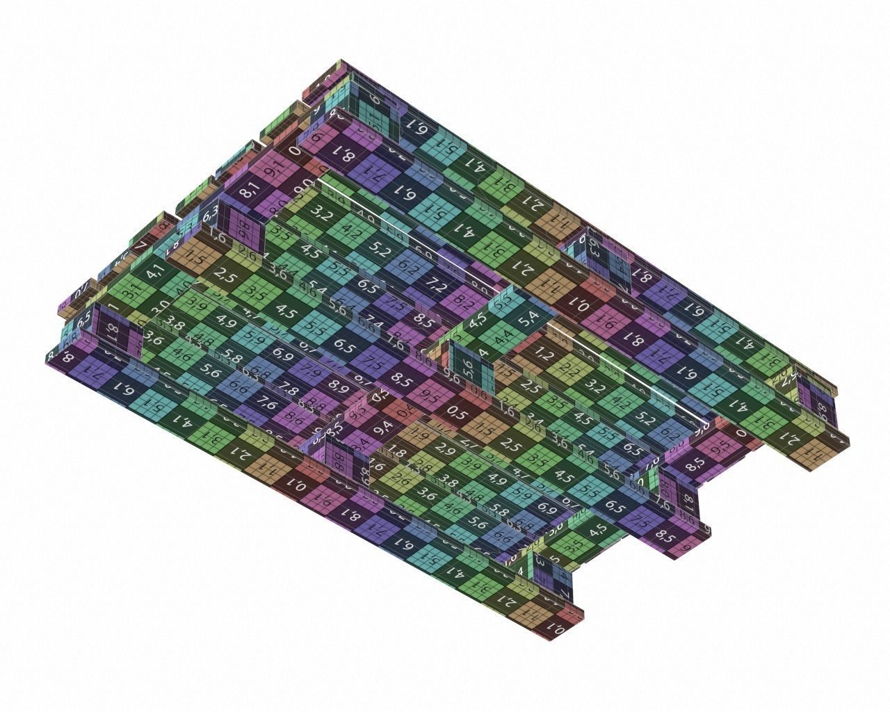 wooden pallet 3D model_8