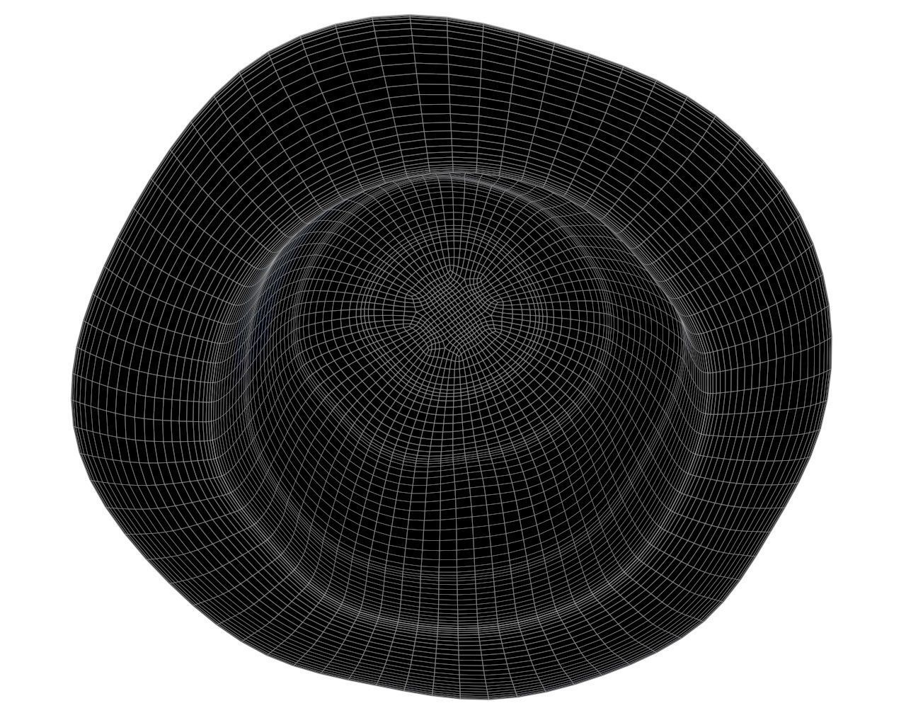 vintage hat 3D model_8