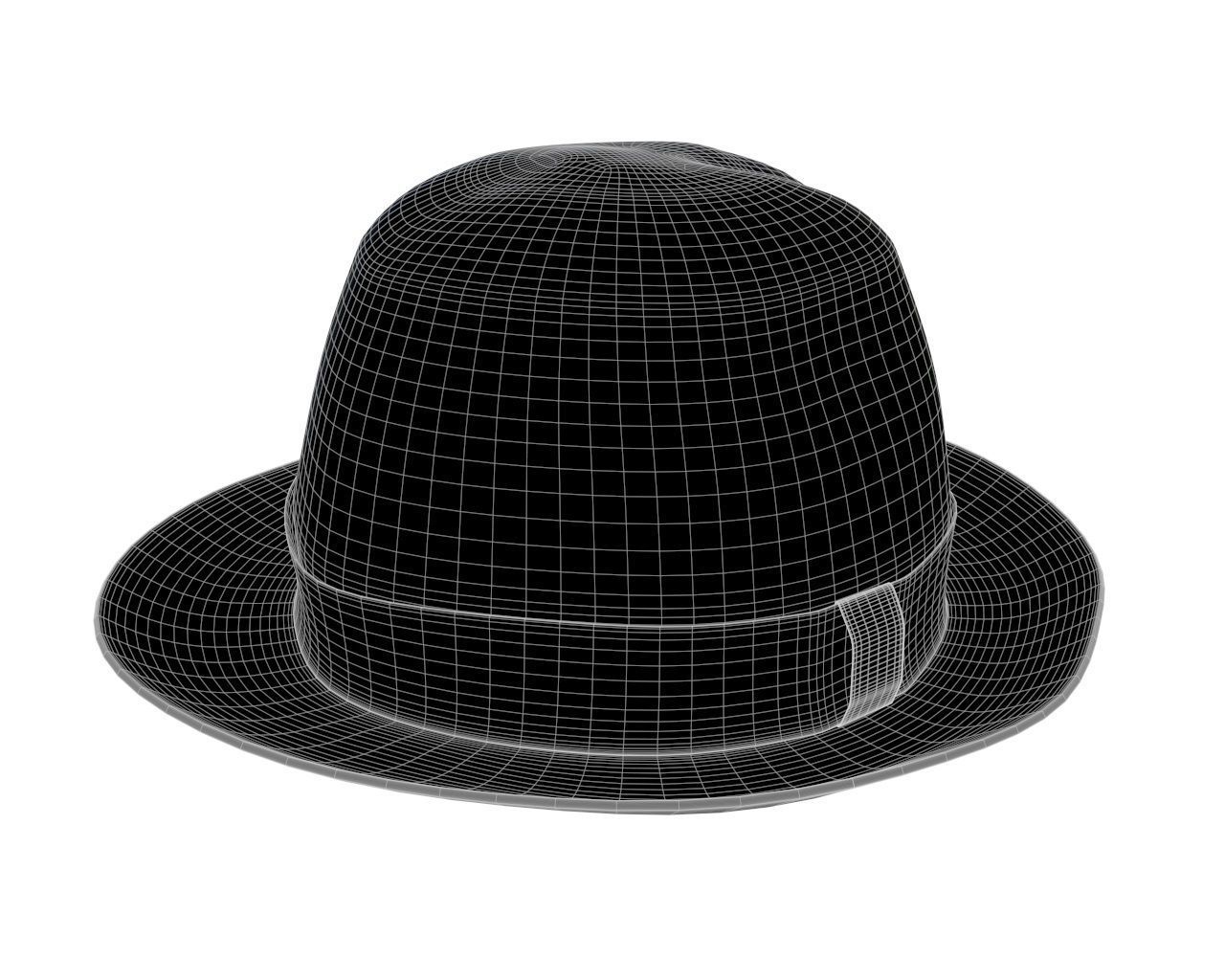 vintage hat 3D model_5