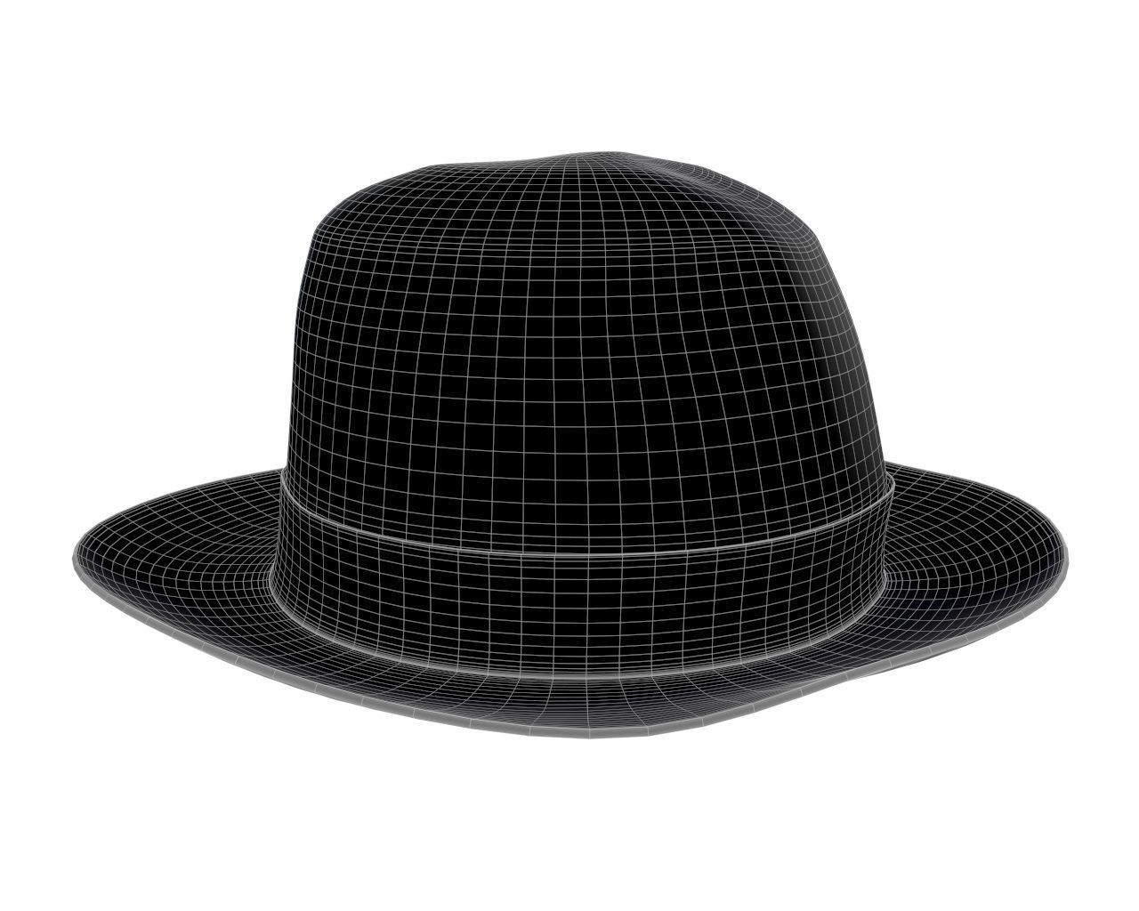 vintage hat 3D model_6