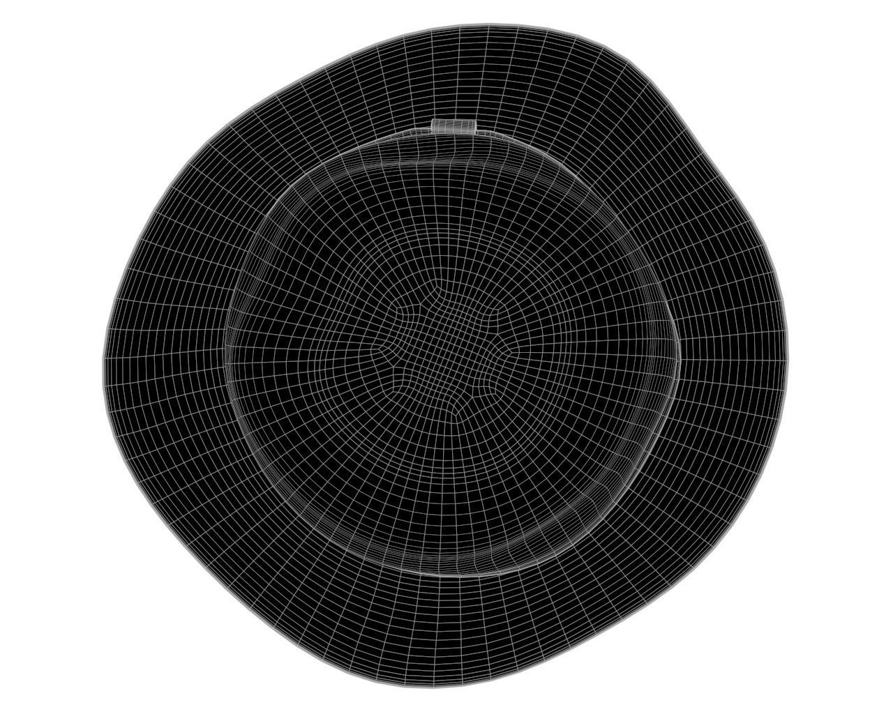 vintage hat 3D model_7