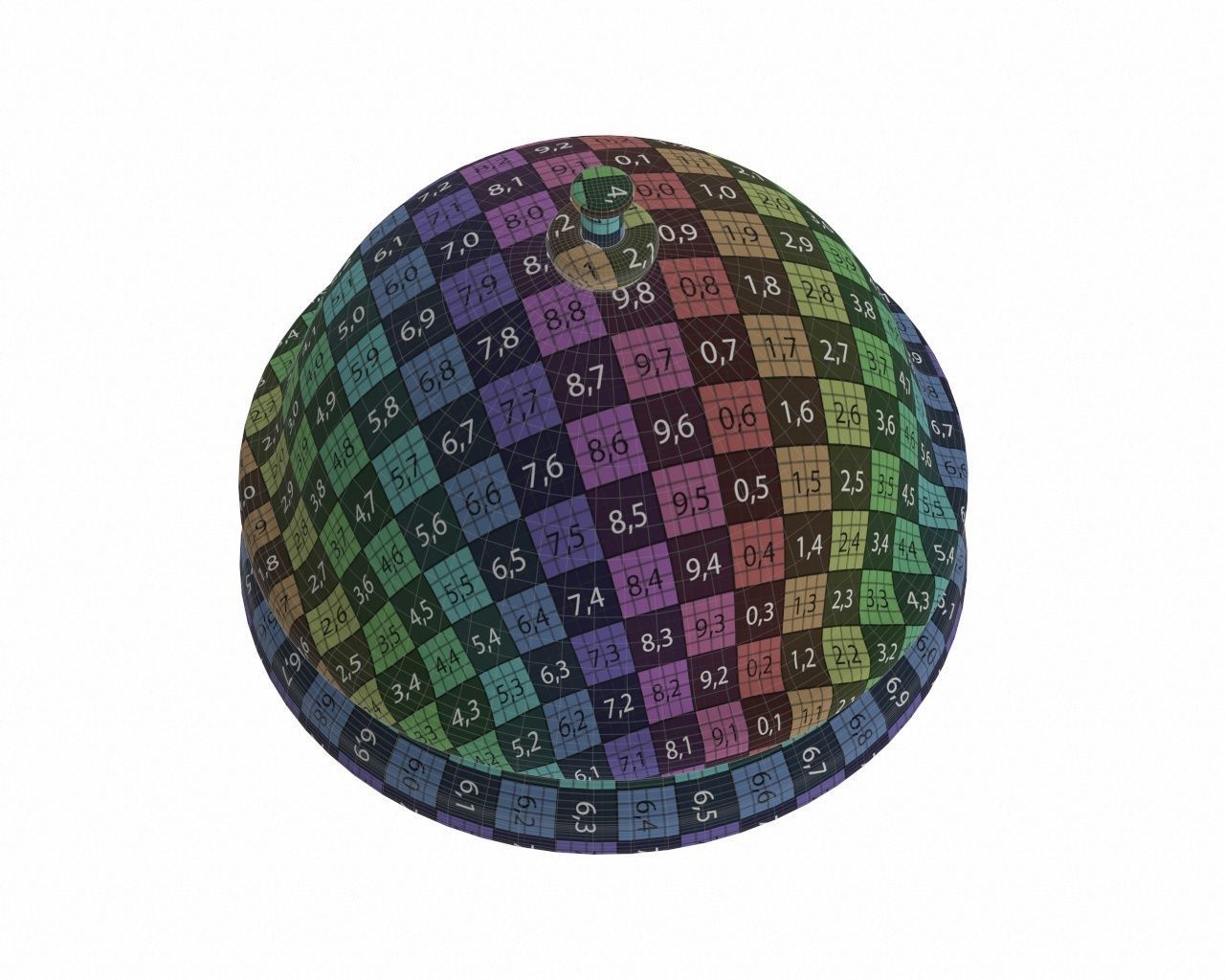 reception bell 3D model_8