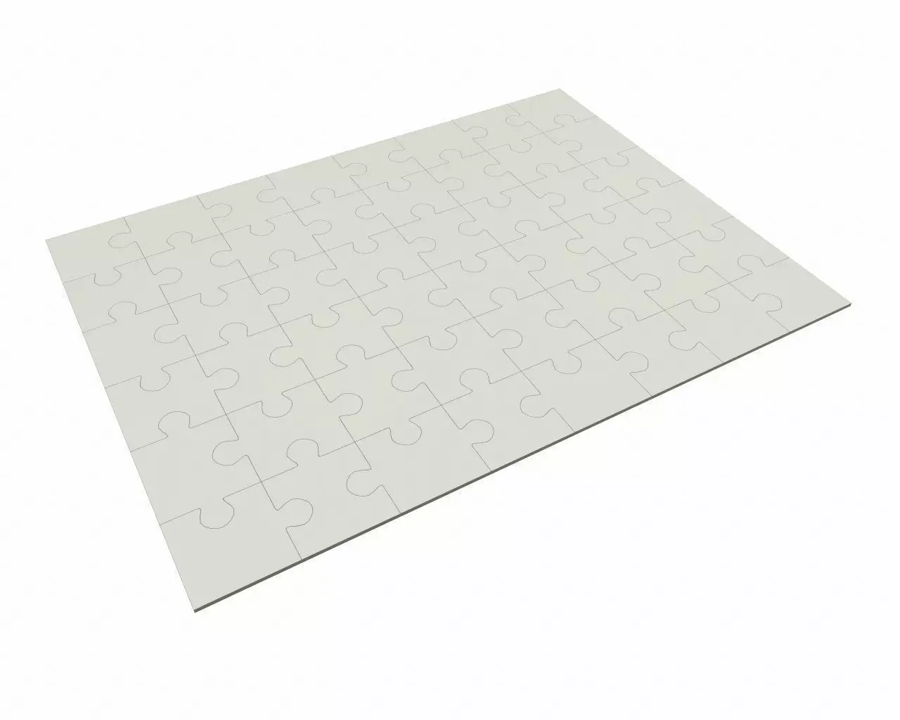 puzzle 48 pieces 3D model