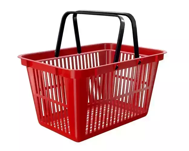plastic shopping basket