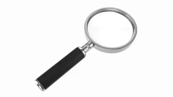 magnifying glass 3D model