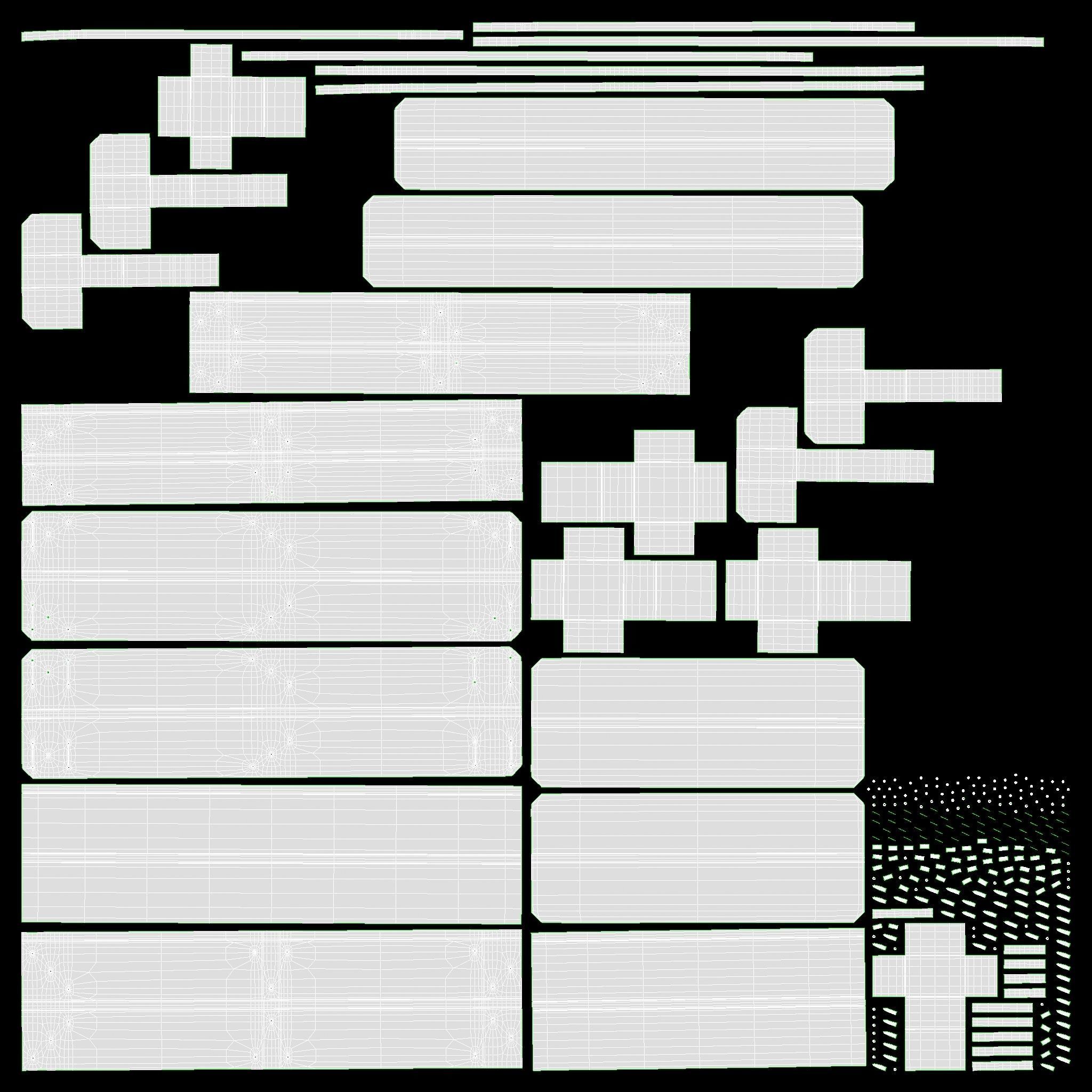 dirty wood euro pallet 3D model_9