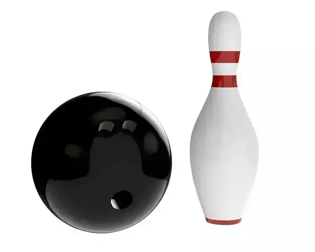 bowling ball and pin