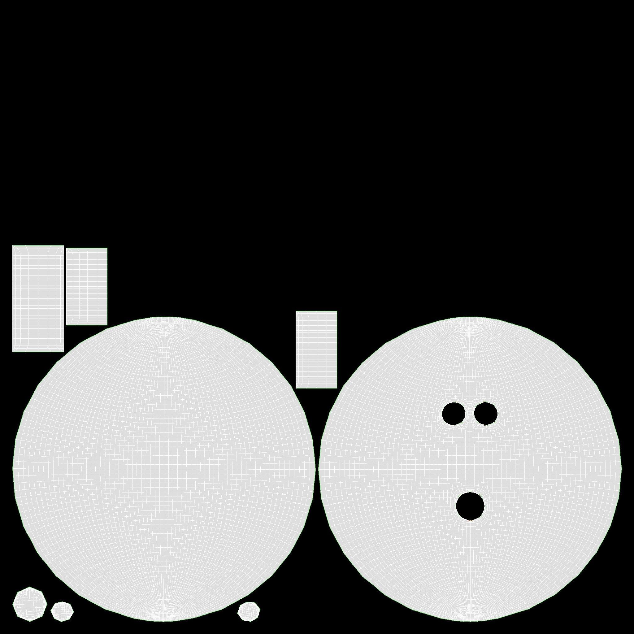 bowling ball and pin 3D model_9