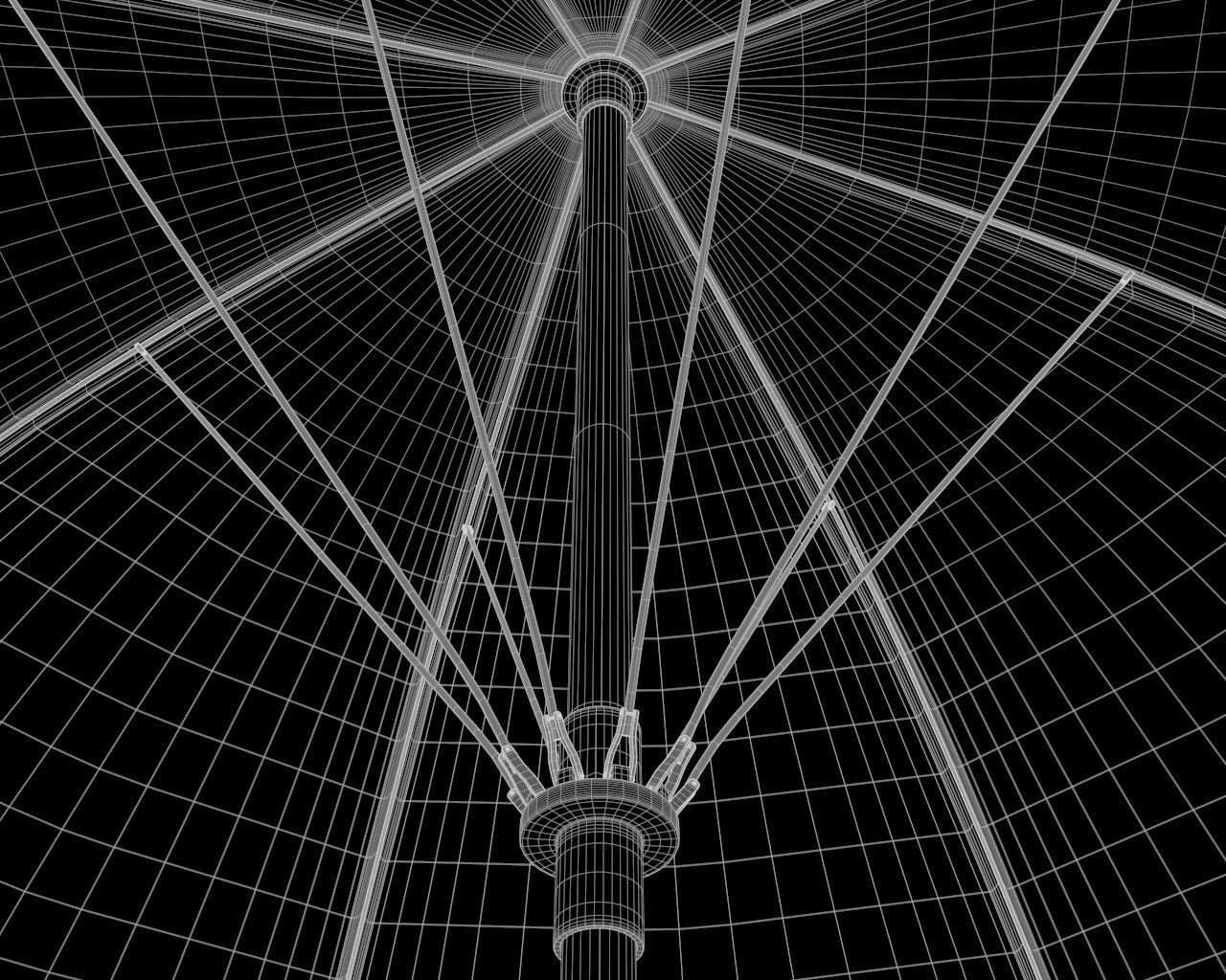 beach umbrella 3D model_7