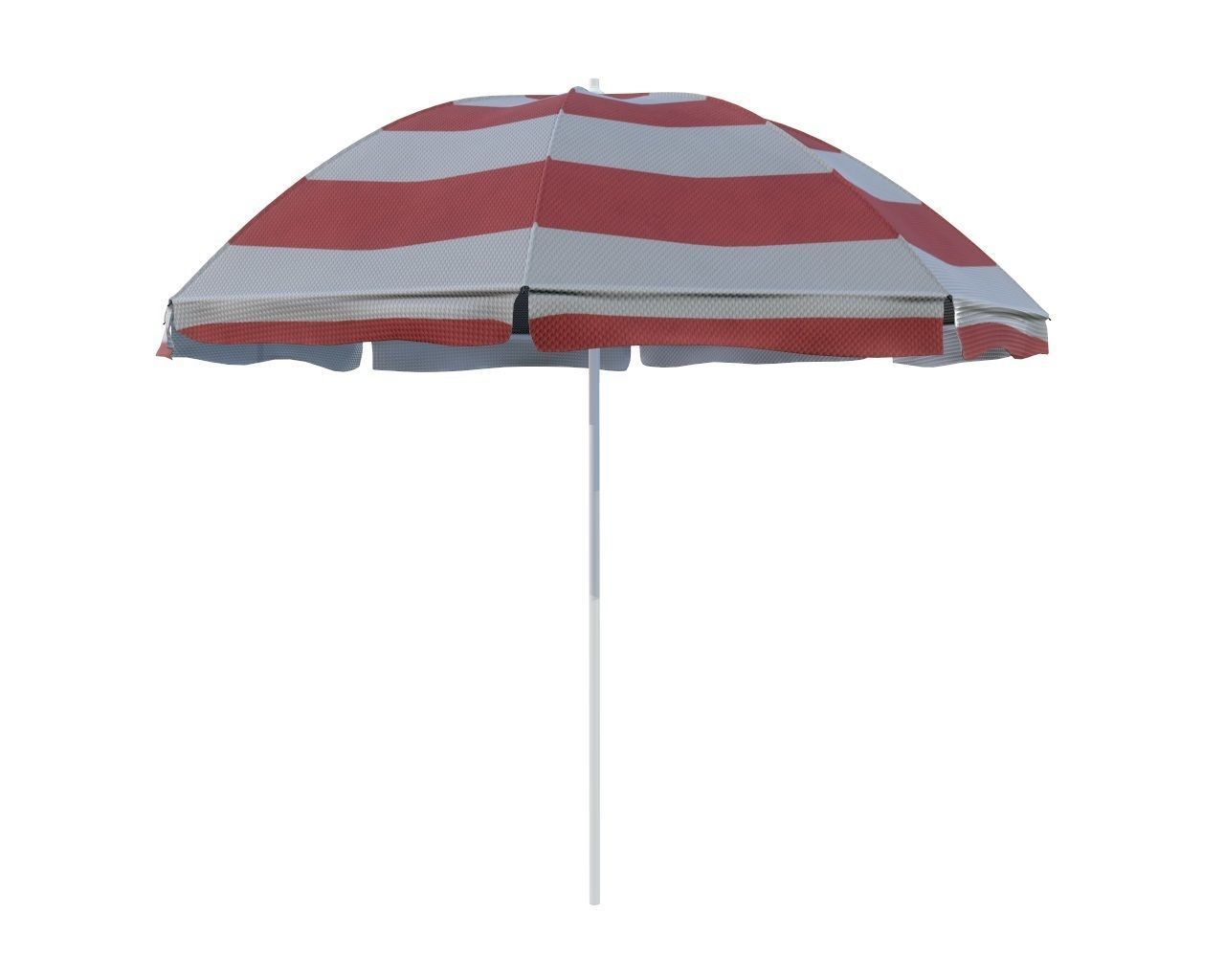 beach sun lounger and umbrella 3D model_10