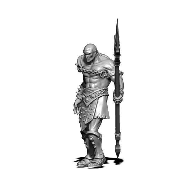 Gladiator 3D print model - retiarius 35mm scale 3D print model_2