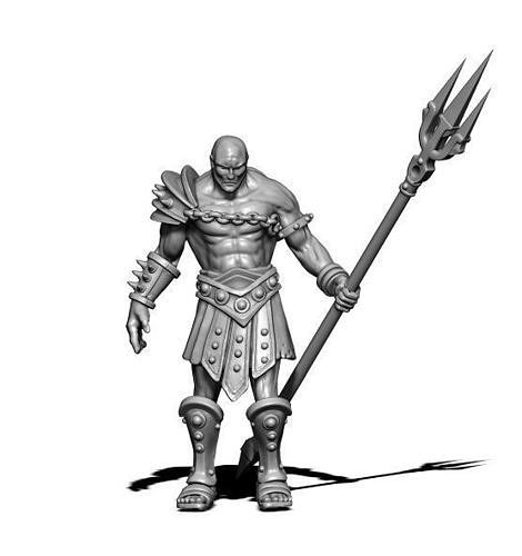 Gladiator 3D print model - retiarius 35mm scale 3D print model