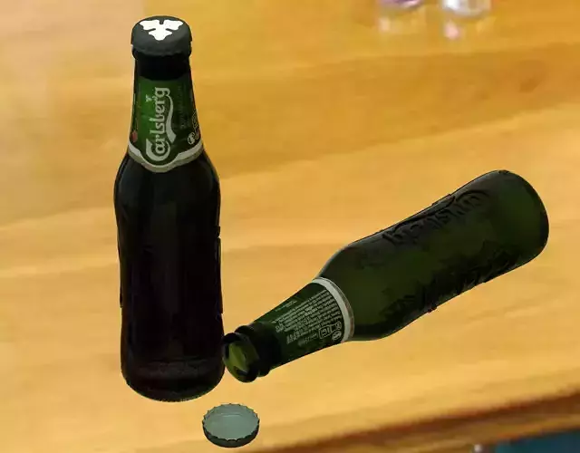 Beer bottle Carlsberg 25cl