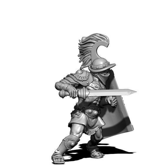 gladiator - Titus 3D print model - murmillo 35mm scale 3D print model_3