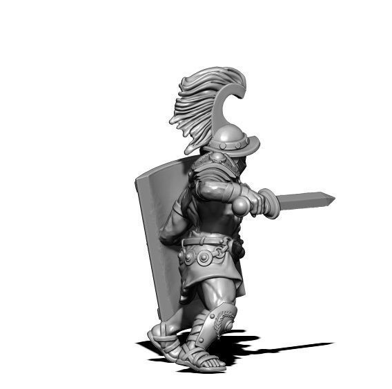 gladiator - Titus 3D print model - murmillo 35mm scale 3D print model_4