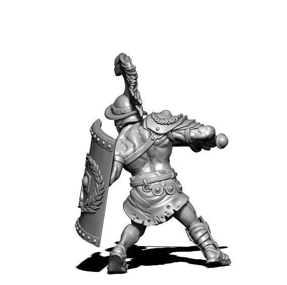 gladiator - Titus 3D print model - murmillo 35mm scale 3D print model_5