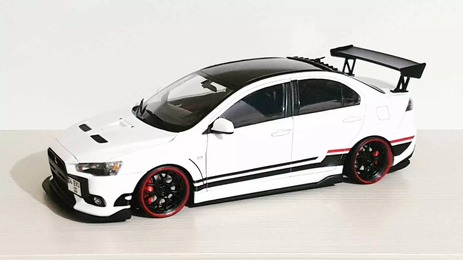 Voltex Rear Spoiler for 1-18 and 1-64 Model Cars 3D print model_0