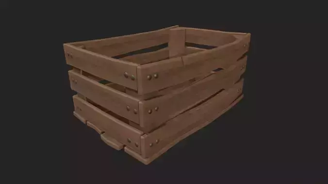 Stylized Wooden Crate 