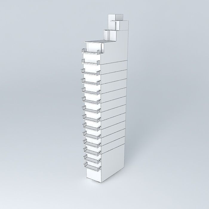 Building Av Belgrano 905 909 Free 3D model_4